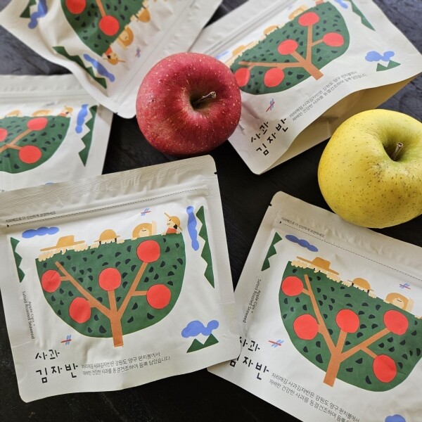 자리매김,자리매김 동결건조한 강원도 펀치볼 사과가 듬뿍들어간 사과김자반