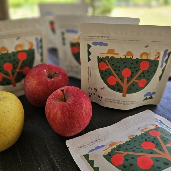 자리매김,자리매김 동결건조한 강원도 펀치볼 사과가 듬뿍들어간 사과김자반