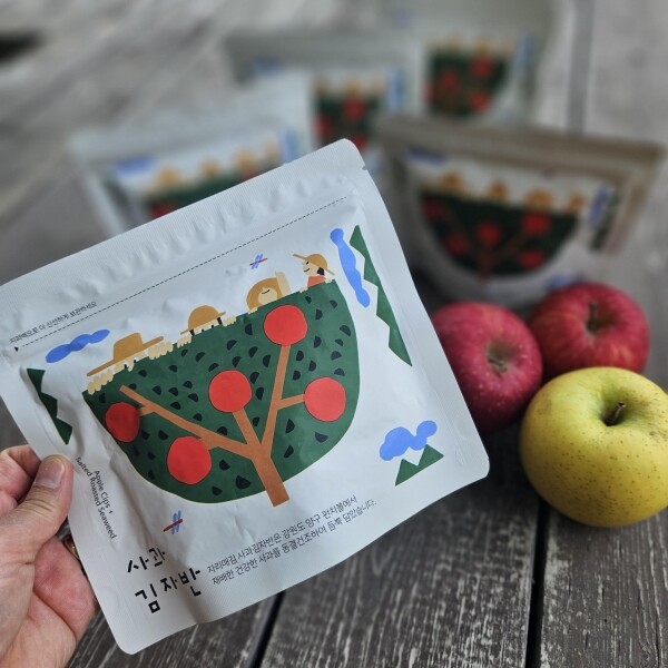 자리매김,자리매김 동결건조한 강원도 펀치볼 사과가 듬뿍들어간 사과김자반