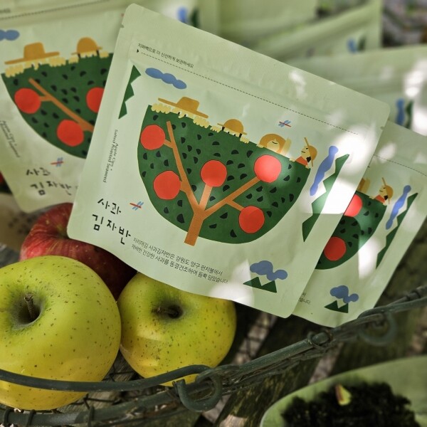 자리매김,(2025라이브특가)펀치볼 사과가 듬뿍들어간 사과김자반 45g 5봉