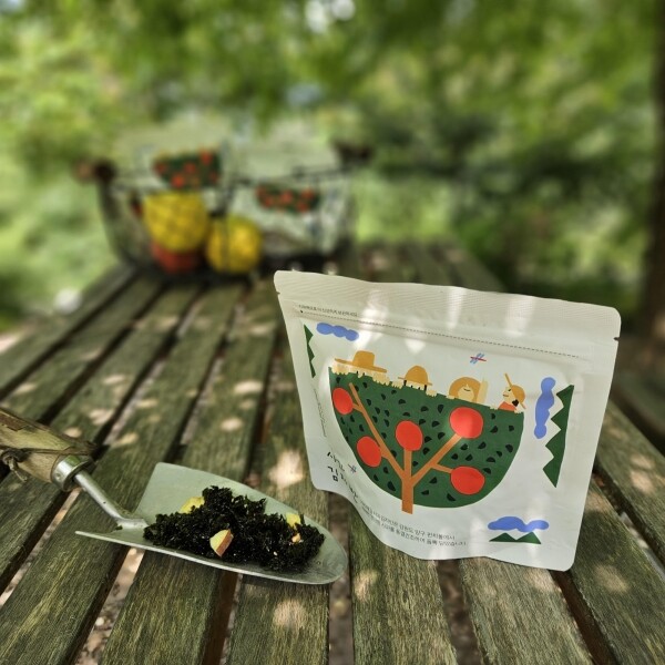 자리매김,(2025라이브특가)펀치볼 사과가 듬뿍들어간 사과김자반 45g 5봉